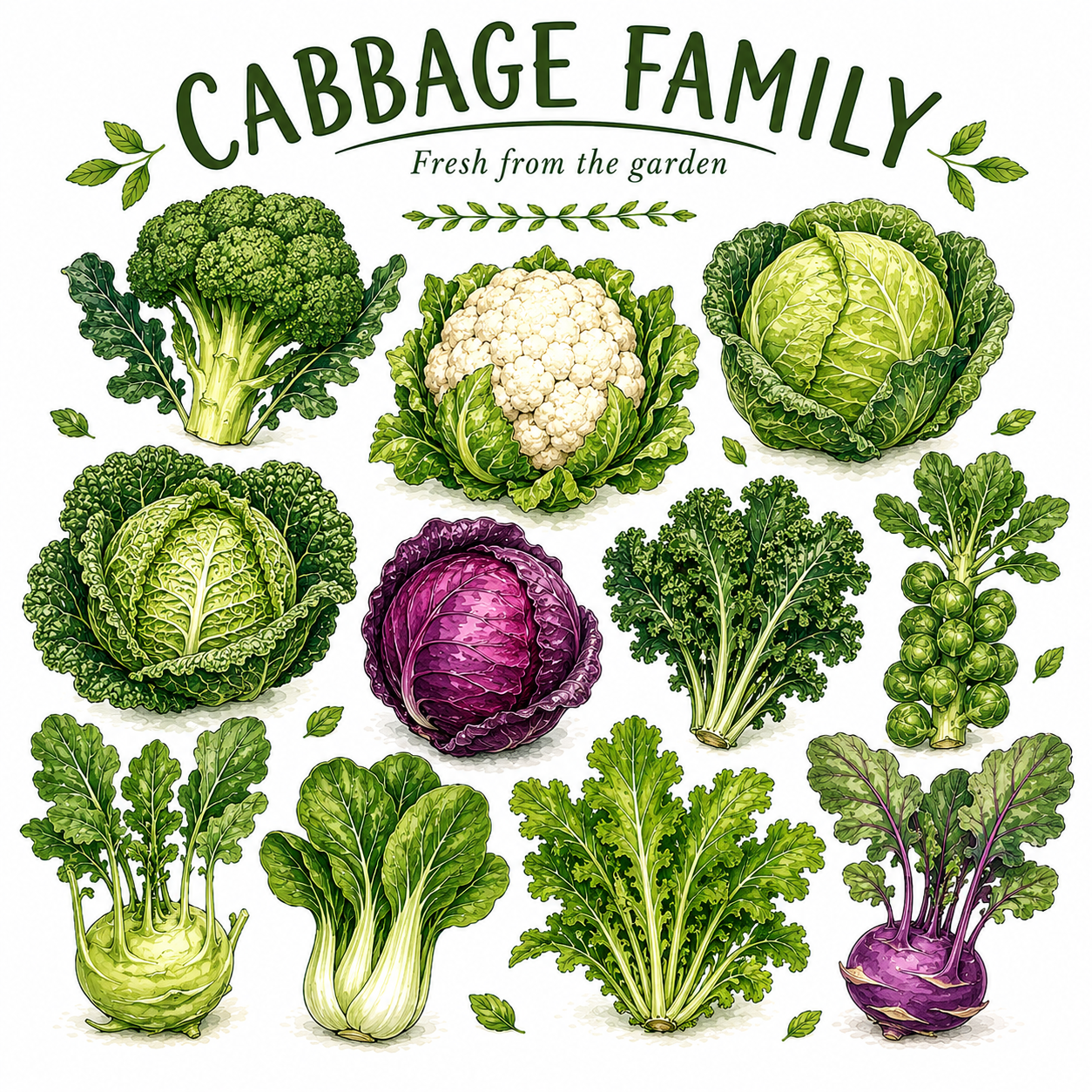 Brassicas Cabbage family (Koolgewassen)